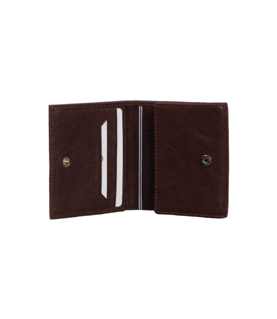 Serge Blanco - Porte-monnaie et cartes en cuir homme Anchorage - chocolat - 9883