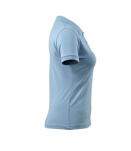 Womens/ladies Grasse Crossover Polo Shirt Light Blue Mascot