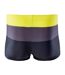 Short De Bain Motif/style À Rayures Homme Jaune Fer Noir Aquawave-2
