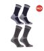 Lot de 4 Chaussettes renforcées pour bottes de travail paires homme bleu marine/gris Universal Textiles