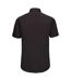 Russell Collection Mens Short Sleeve Easy Care Fitted Shirt (Black) - UTBC1033