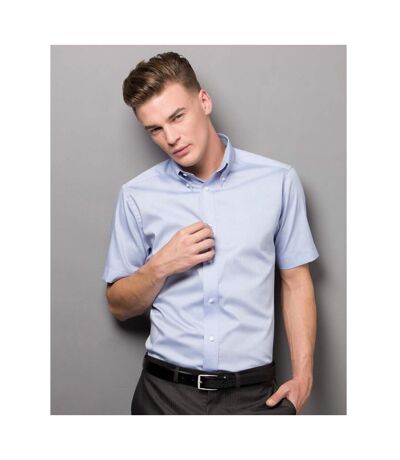 Chemise À Manches Courtes Homme Bleu Clair Kustom Kit