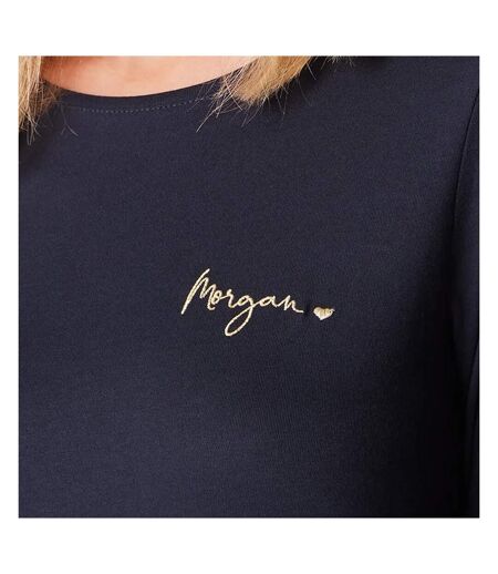 T-shirt Marine Femme Morgan Tcoeur - M