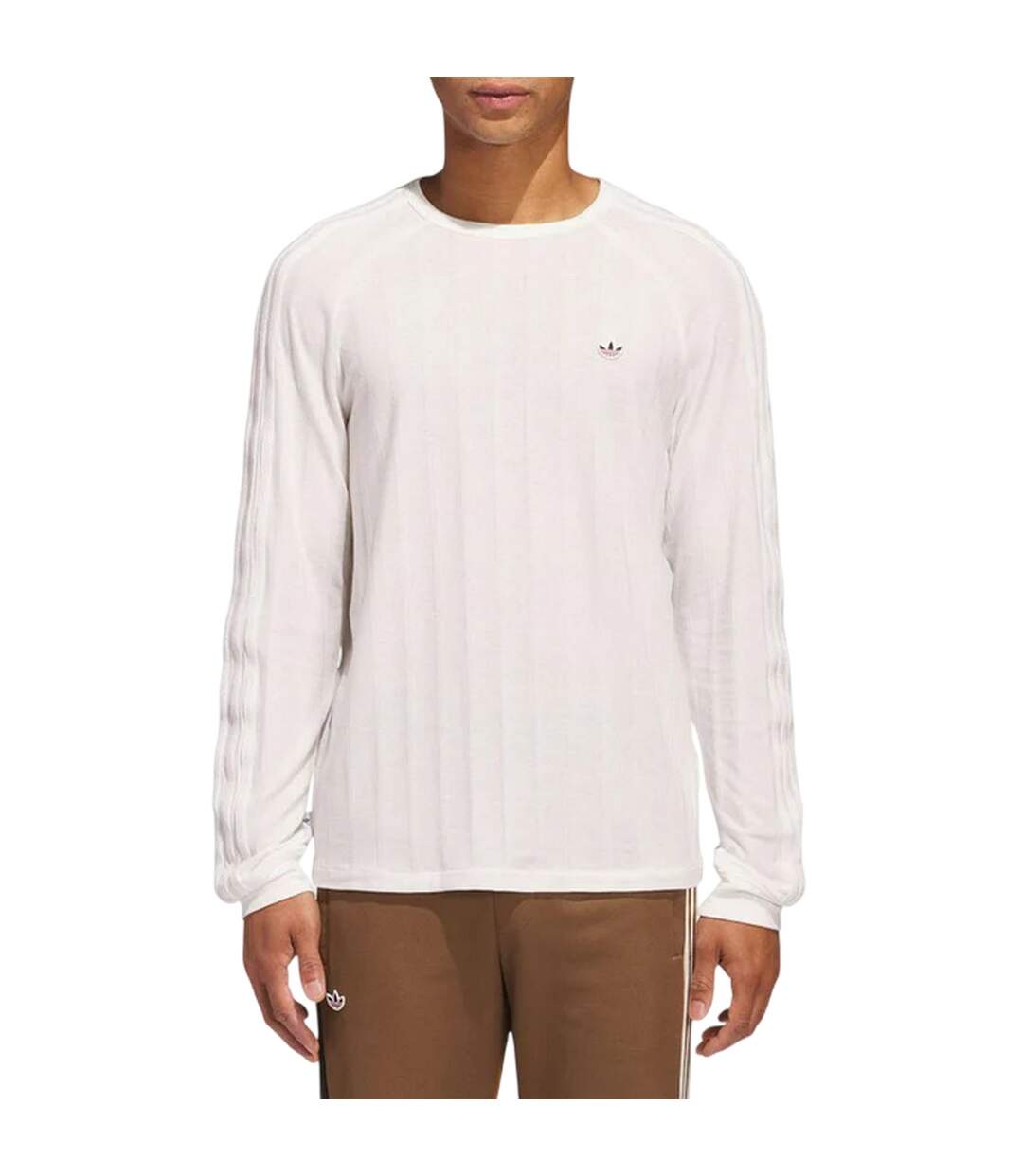 T-shirt Manches Longues Originals Homme Blanc Adidas-3