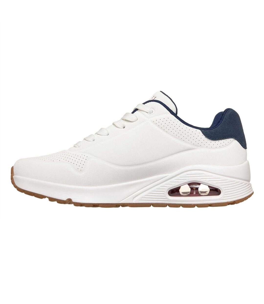 Mens Uno Stand On Air Skech-air Trainers White Skechers-2