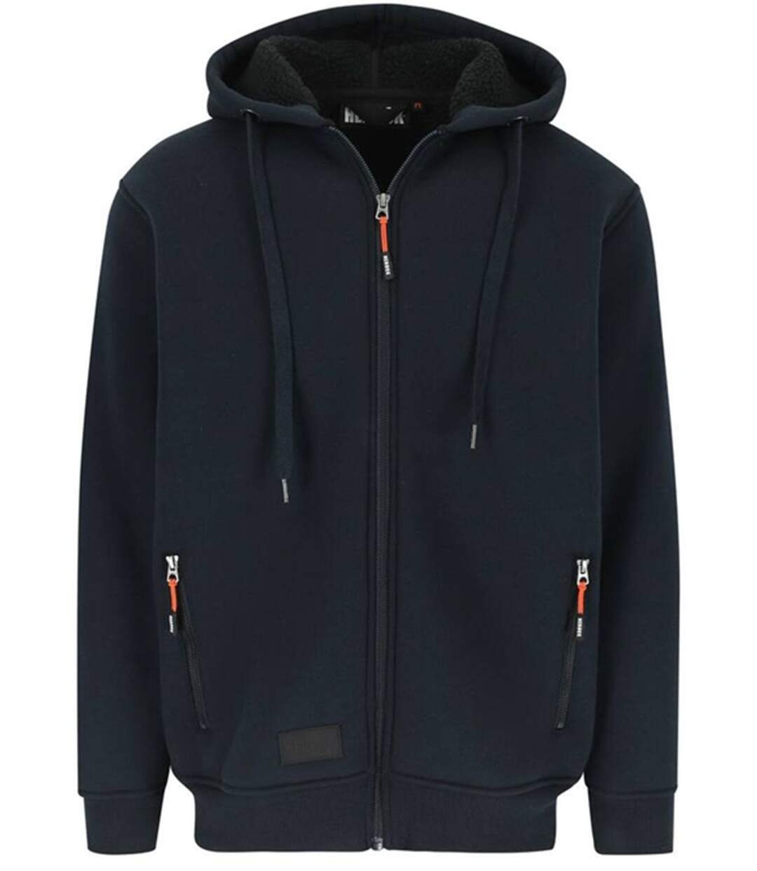 Veste sweat de travail zippée à capuche - Homme - HK370 - bleu marine-2