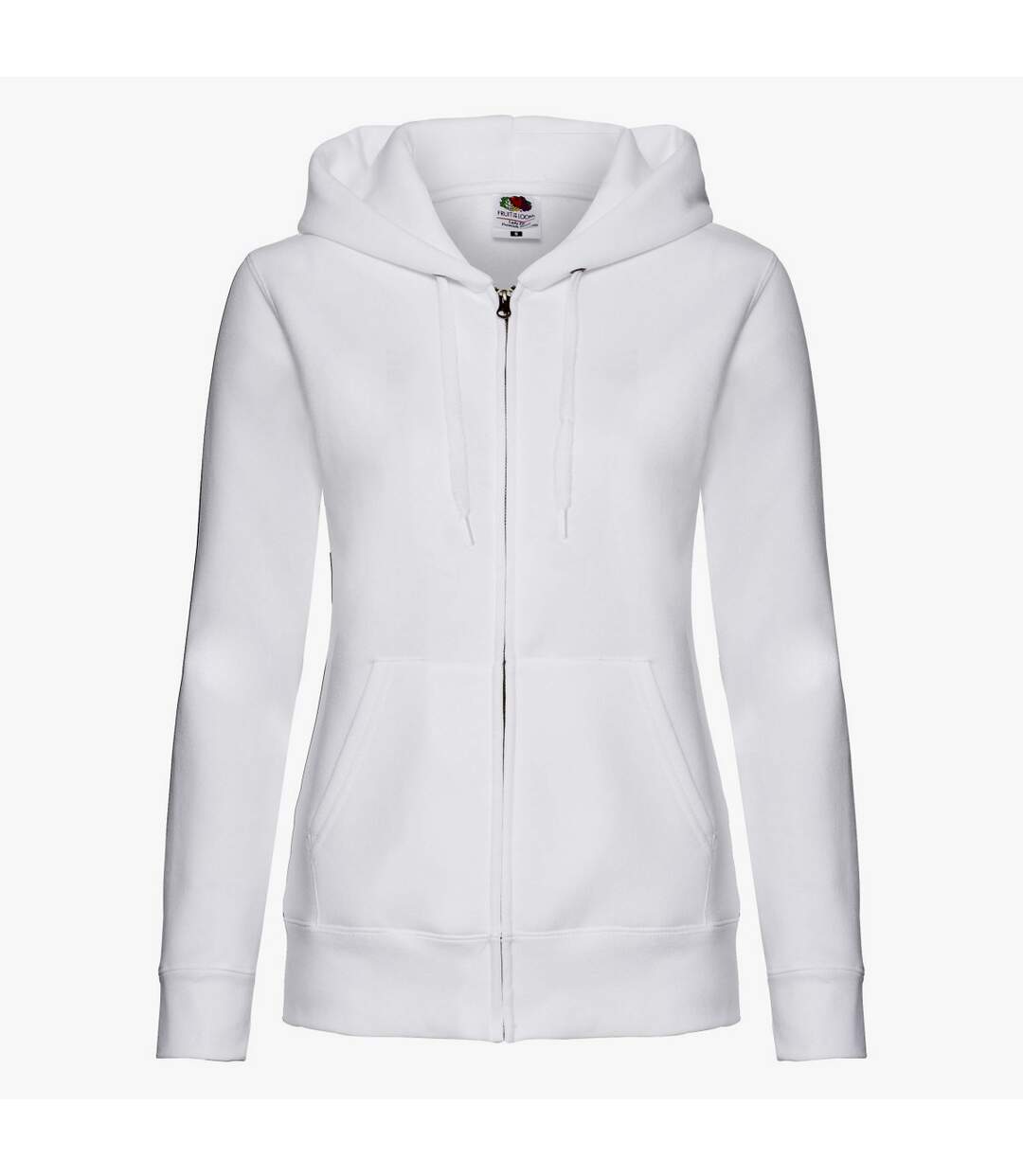 Womens/ladies premium hooded lady fit hoodie white Fruit of the Loom