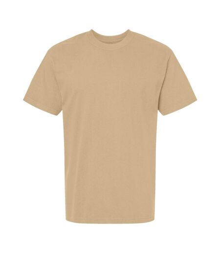 Unisex Adult Hammer Maxweight Cotton Blend T-shirt Tan Gildan