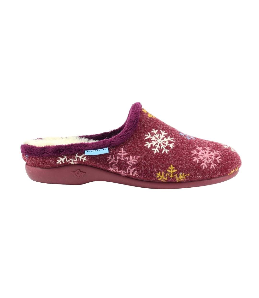 Chaussons juniper femme bordeaux Lunar-3