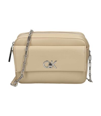 Sac à bandoulière beige femme calvin klein jeans pocket - taille unique