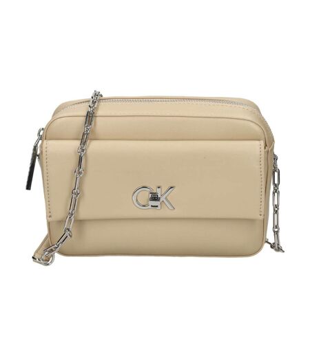 Sac à bandoulière beige femme calvin klein jeans pocket - taille unique