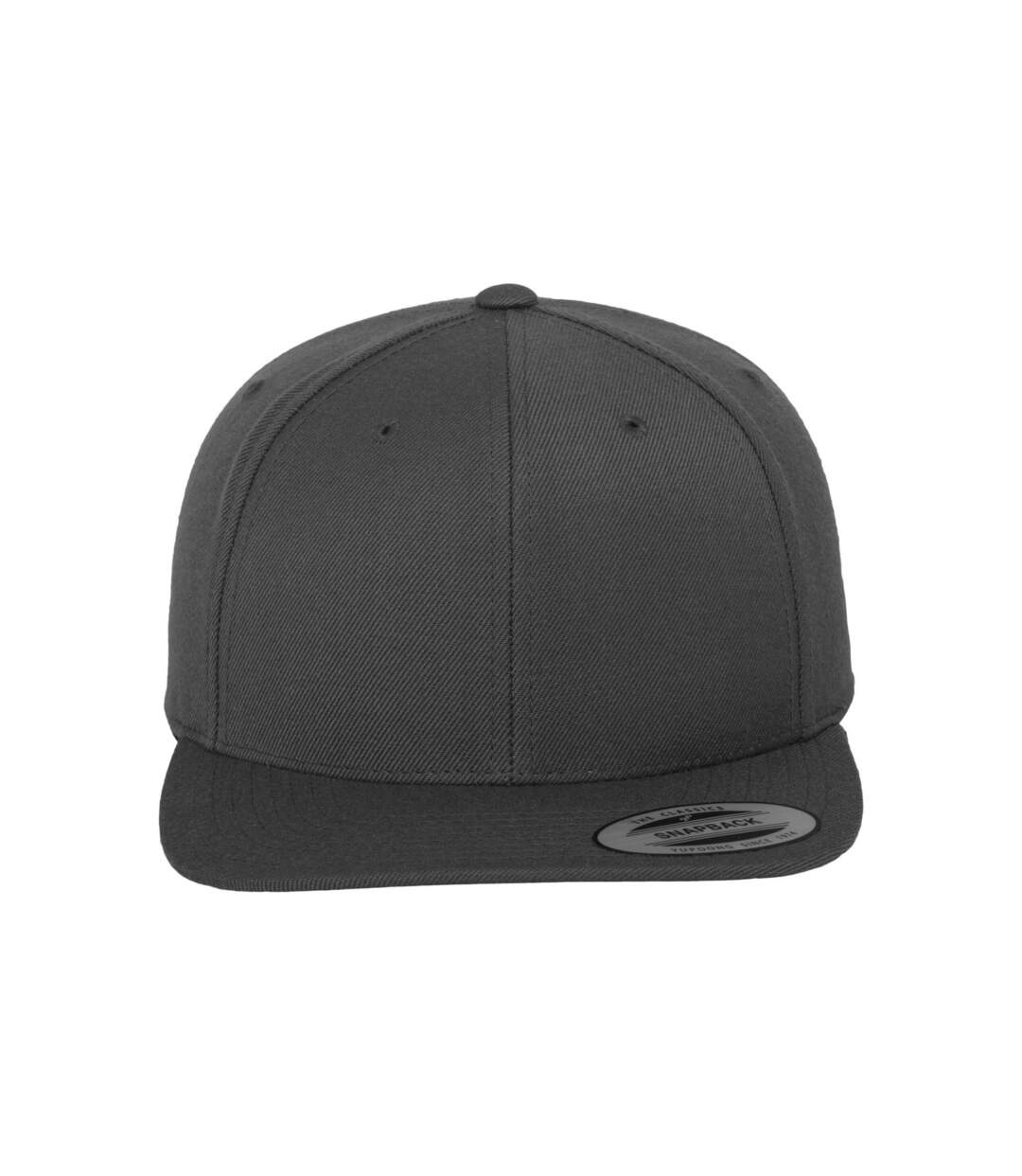 Unisex adult classic snapback cap dark grey Flexfit-1