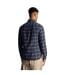 Chemise Style À Carreaux Homme Bleu Marine Lyle & Scott-3