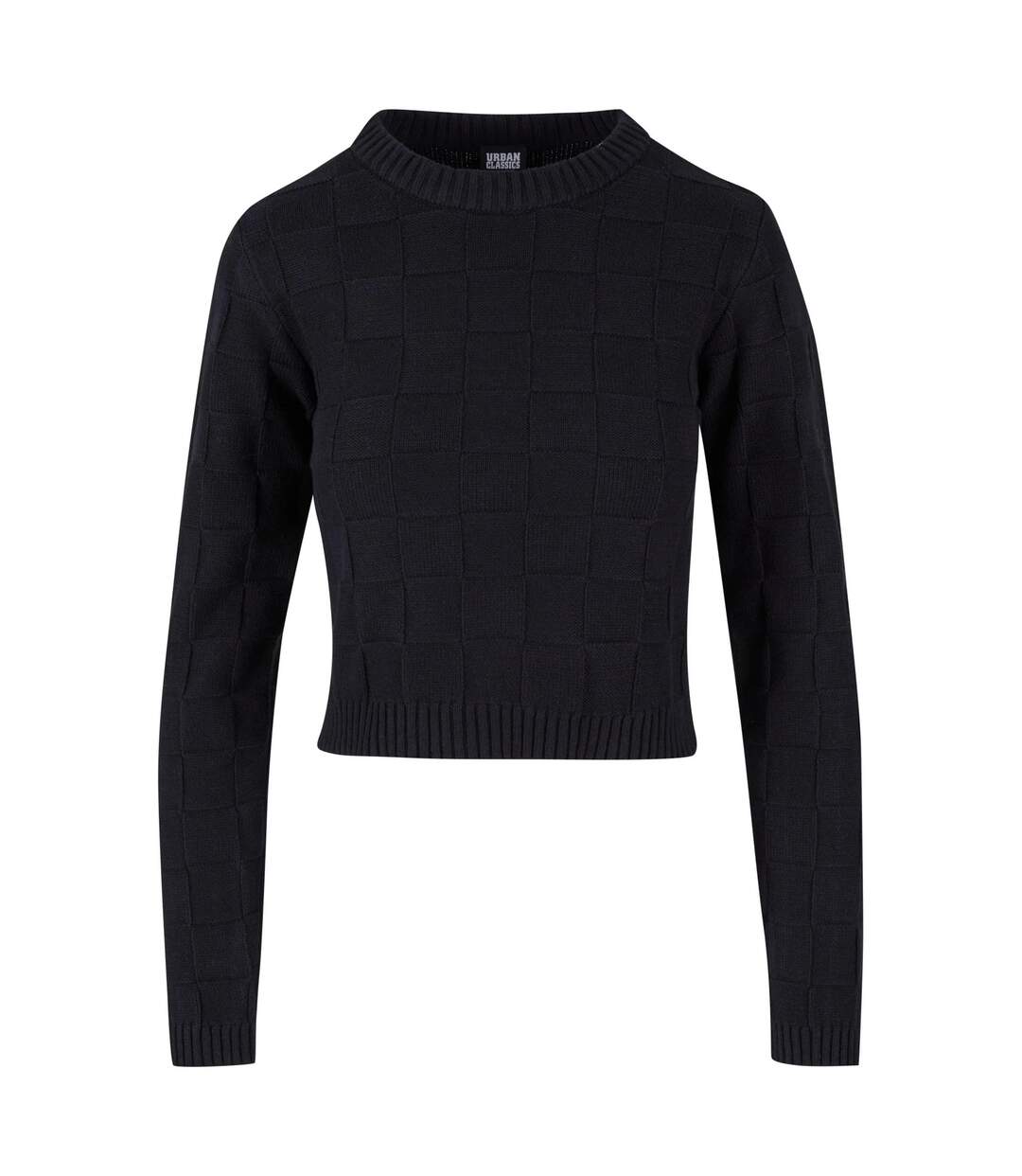 Sweat Motif/style À Carreaux Femme Noir Urban Classics-1