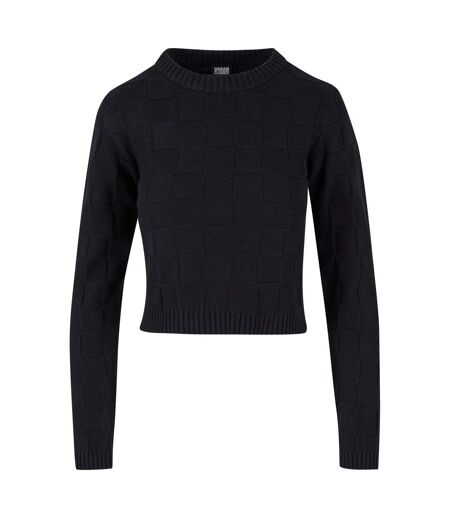 Sweat Motif/style À Carreaux Femme Noir Urban Classics
