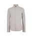 Mens Embroidered Logo Collared Shirt Grey Boss-1