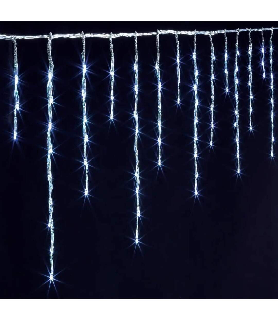 Rideau Lumineux Led 60 Tombées 6m Blanc Froid-1