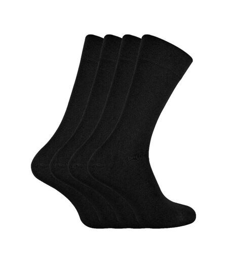 4 Pack Mens Bamboo Crew Dress Socks