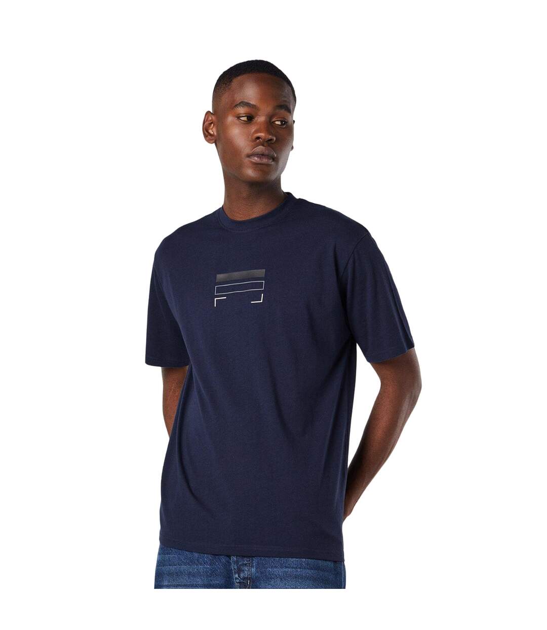 T-shirt placement homme bleu marine Burton Burton