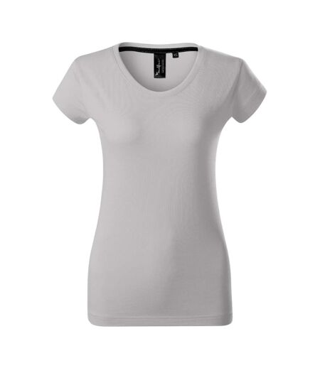 Womens/ladies Exclusive T-shirt Grey Malfini