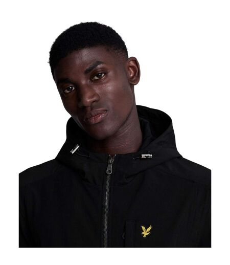 Mens Fleece Lined Soft Shell Jacket Black Lyle & Scott
