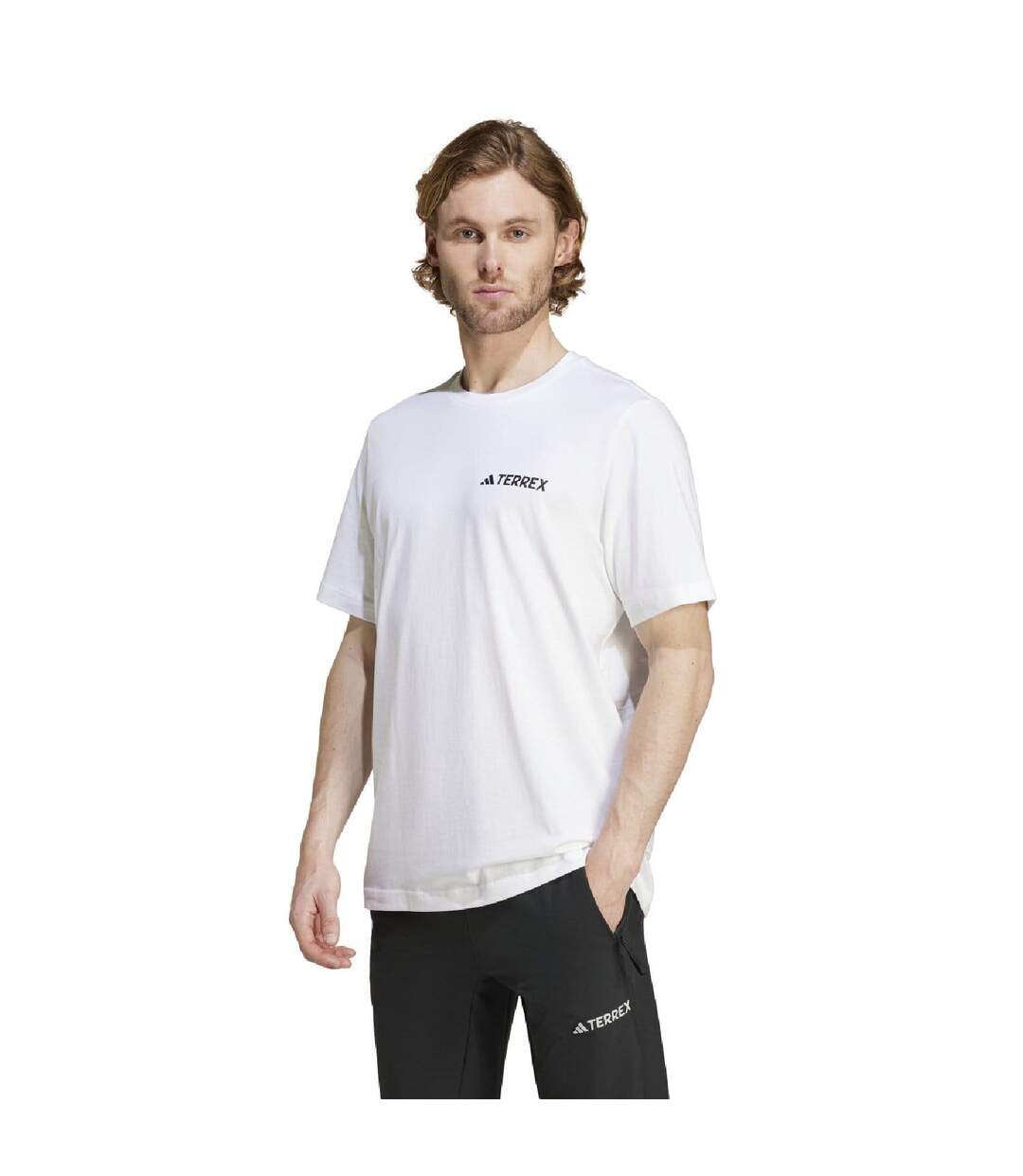 T-shirt Motif/style Graphique Terrex Mountain Homme Blanc Adidas-3