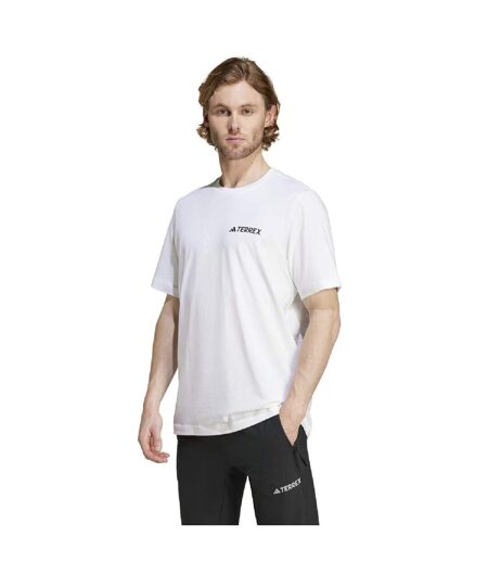 T-shirt Motif/style Graphique Terrex Mountain Homme Blanc Adidas