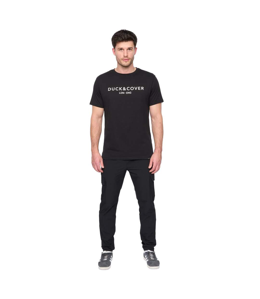 Mens Chamata T-shirt Black Duck And Cover-3