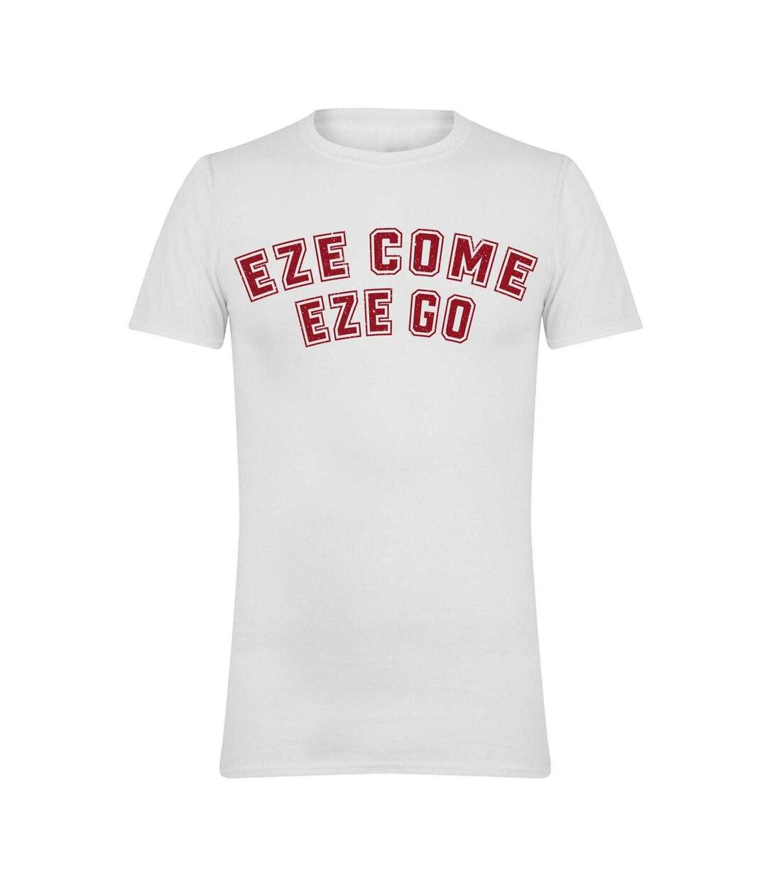 Mens Eze Come Eze Go Football T-shirt White AWD-1