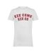 Mens Eze Come Eze Go Football T-shirt White AWD-1