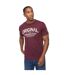 Mens Vintarge T-shirt Raisin Purple Crosshatch-4