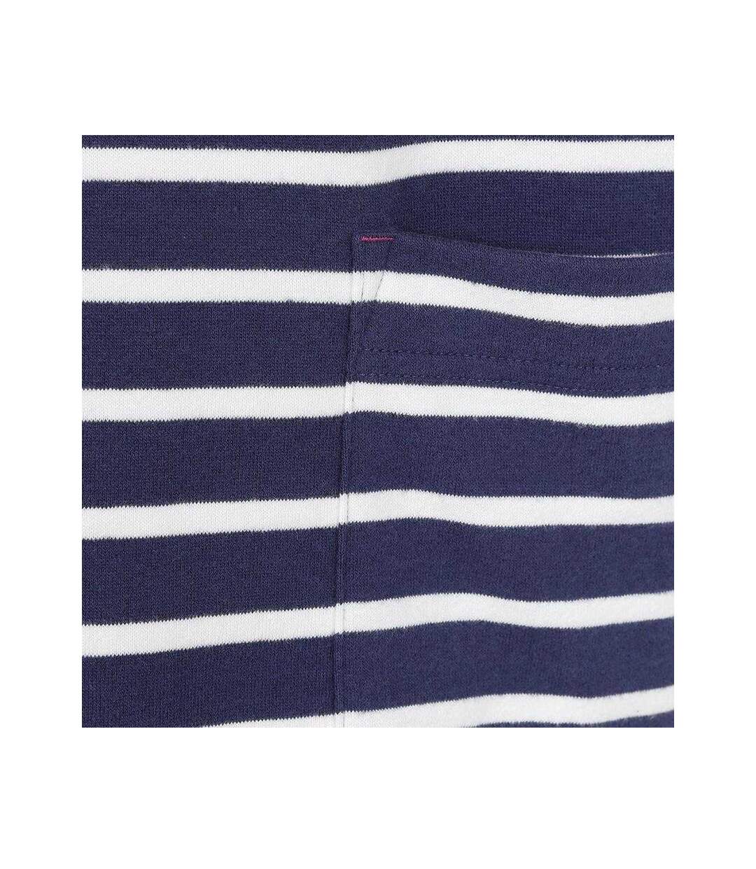 Womens/ladies Striped Roll Neck Sweatshirt Twilight Lazy Jacks-3