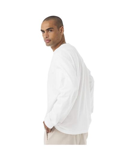 Unisex Adult Heavyweight Long-sleeved T-shirt White Bella + Canvas