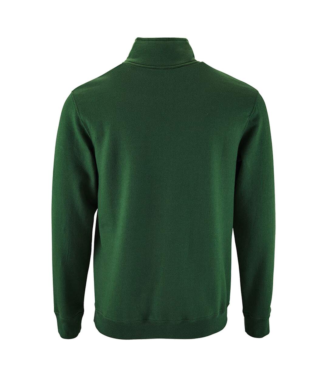 SOLS Mens Stan Contrast Zip Neck Sweatshirt (Bottle Green)