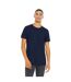 Unisex adult jersey crew neck t-shirt navy Bella + Canvas-3