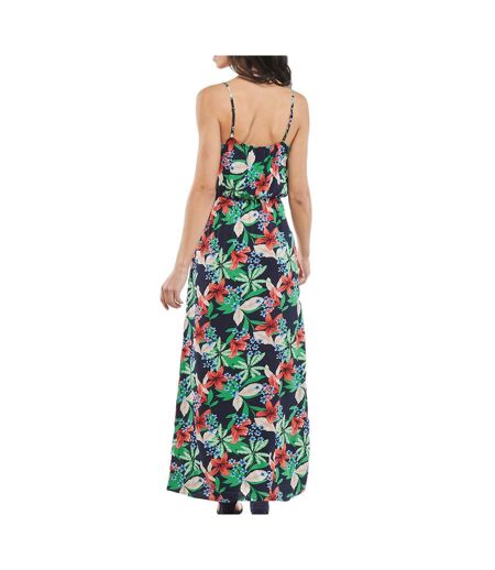 Robe Longue Marine à fleurs Femme Only Nova