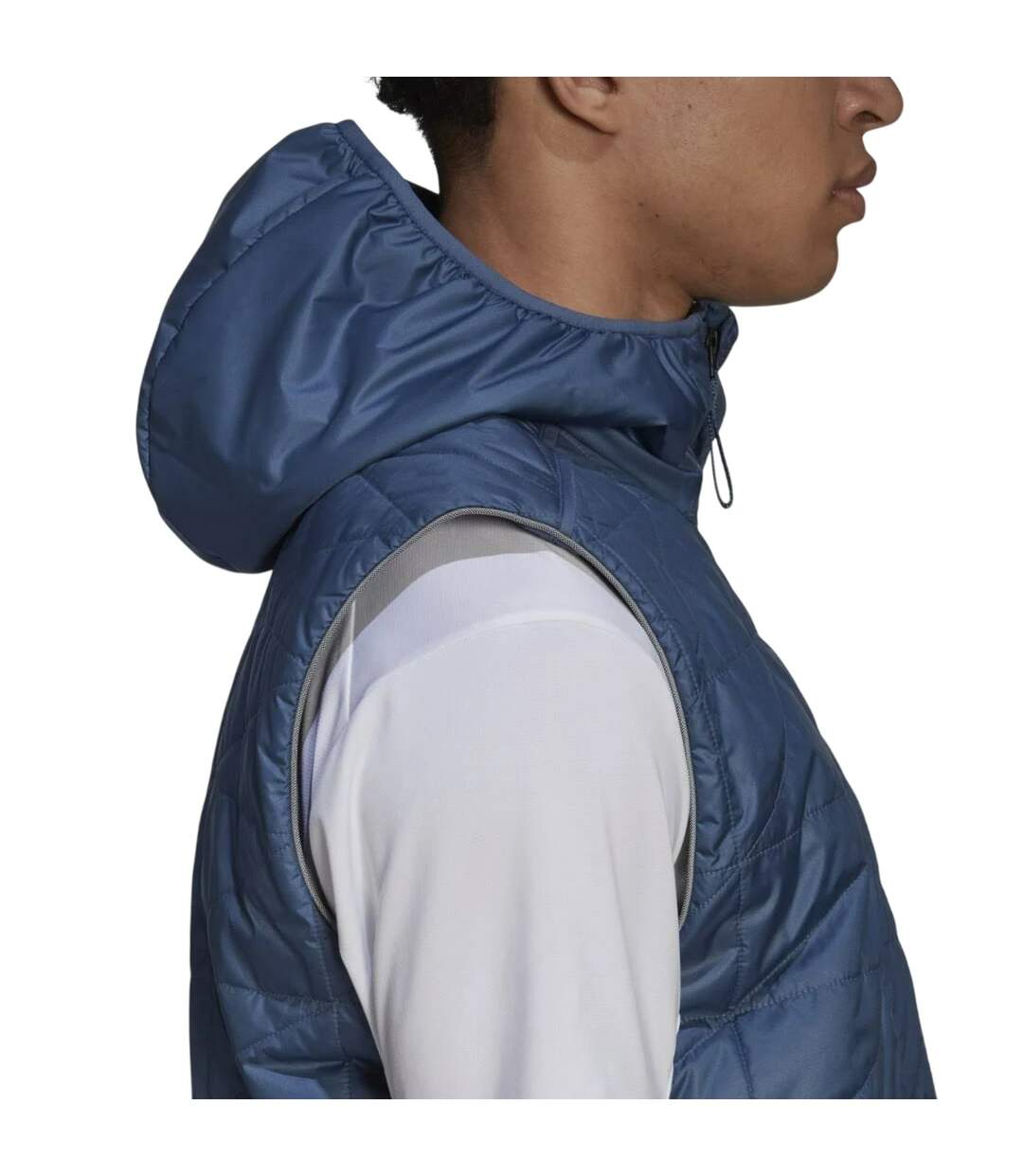 Doudoune Sans Manches Motif/style À Motifs Homme Bleu Adidas-4