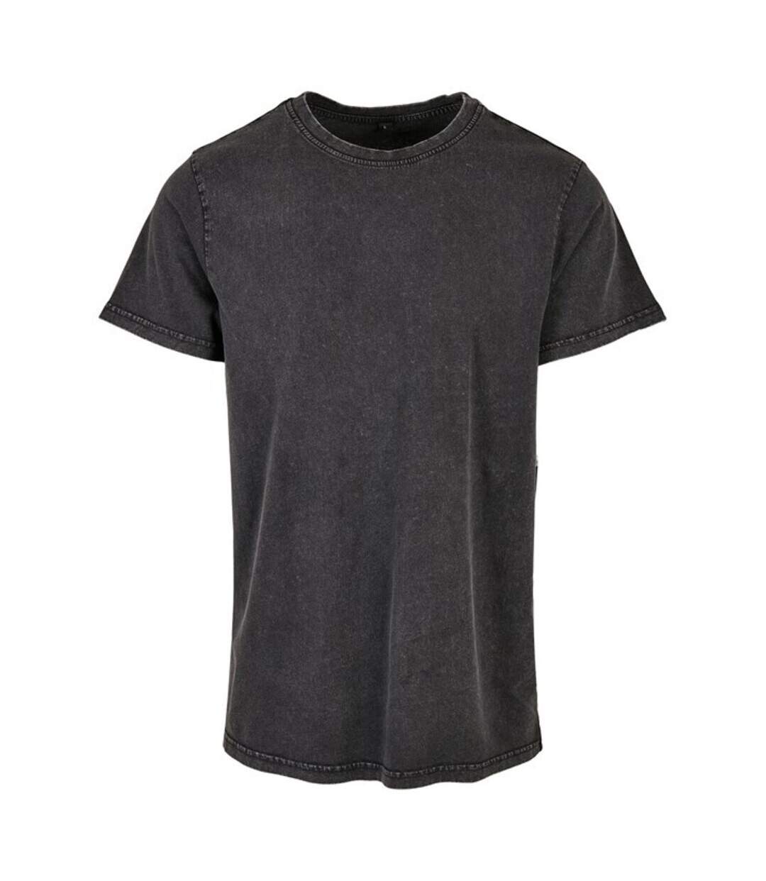 Build Your Brand Mens Acid Wash T-Shirt (Black)