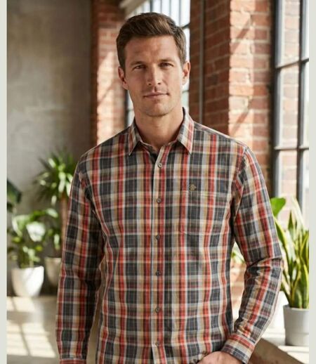 Chemise à carreaux Manches Longues Homme Winchester Tikal2