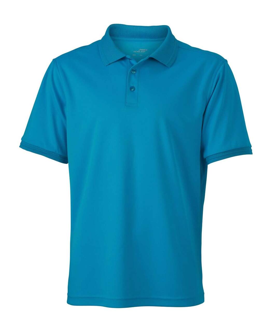 Polo micro-polyester HOMME JN576 - bleu turquoise-1