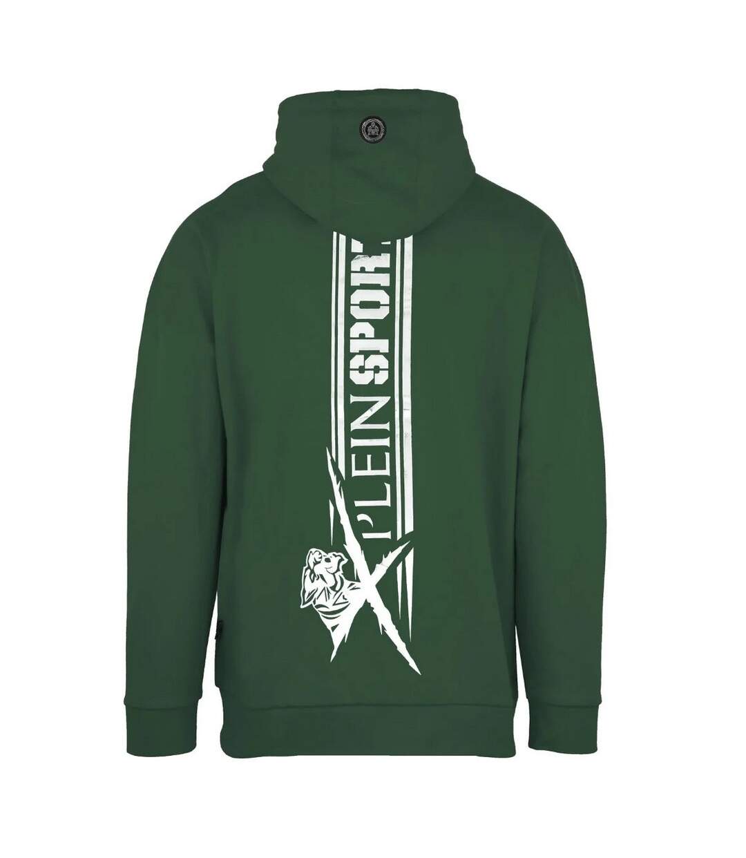 Sweat À Capuche Motif/style Gros Logo Homme Vert Plein Sport-2