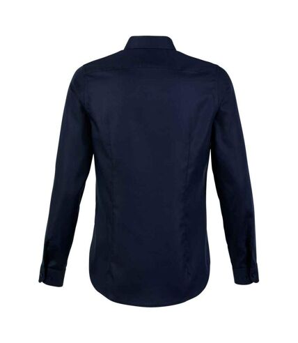 NEOBLU Womens/Ladies Blaise Long-Sleeved Formal Shirt (Night Blue) - UTPC5790
