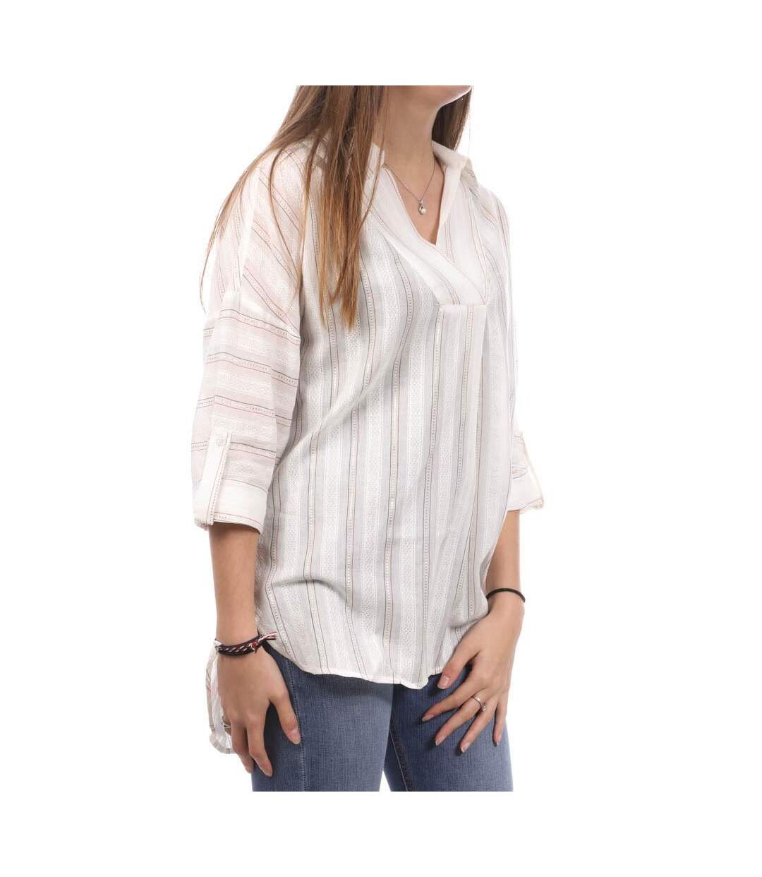 Blouse Ecru Femme Teddy Smith Rafael - S-1