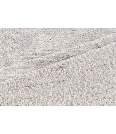 Tapis Déco en Laine Loump 160x230cm Blanc & Beige
