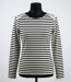MAYFLOWER - TF190E - Tee-shirt femme manches longues rayé avec clous fantaisie-3