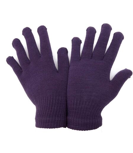 FLOSO Unisex Magic Gloves (Purple)