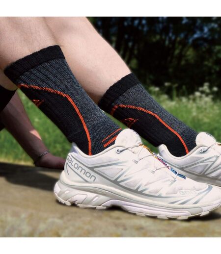 4 Pack Mens Cushioned Anti Blister Hiking Socks