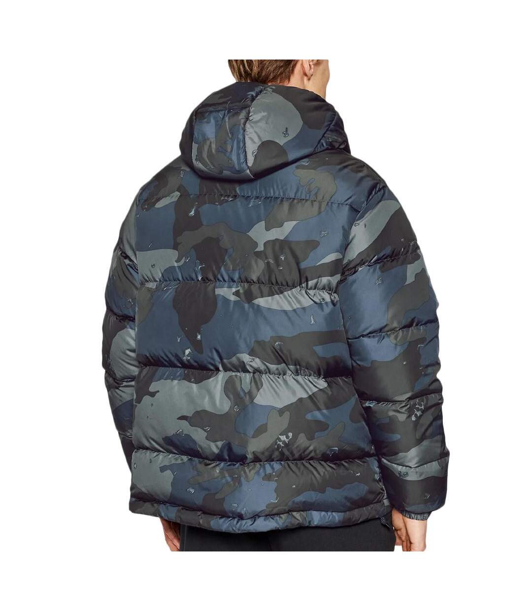 Doudoune Camouflage Noir/Marine Homme Adidas Camo H13566 - M-2