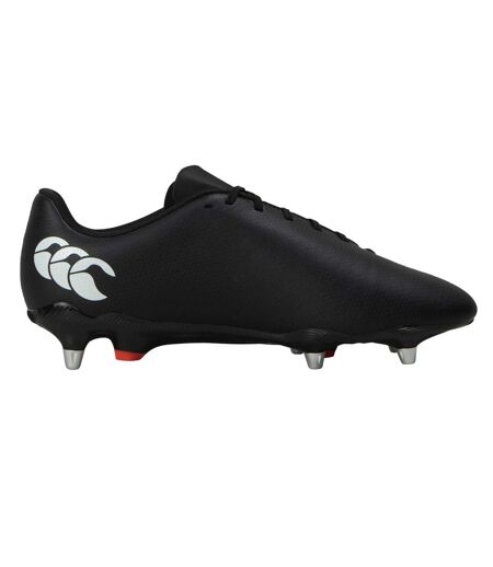 Unisex Adult Speed Raze Soft Ground Rugby Boots Black White Canterbury
