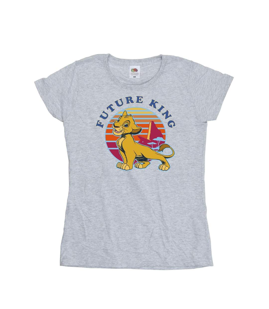 Disney T-shirt en coton Femme/Ladies The Lion King Future King (Gris sportif) - UTBI25285-1
